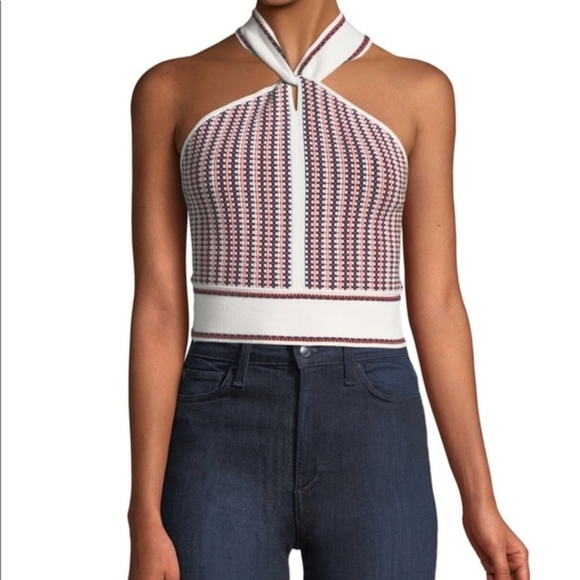 CLUB MONACO Raeni Halter Sweater Wrap Top (NWT) - Picture 7 of 9